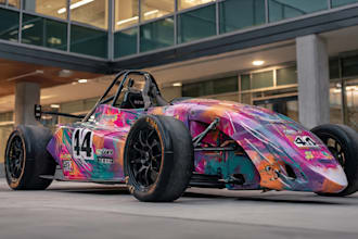 design eye catching race vehicle c