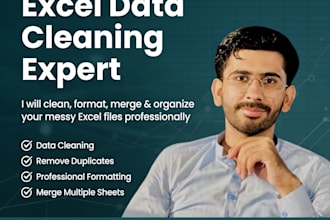 clean, format, and prepare excel data for analysis