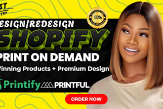 create shopify print on demand store with printify printiful and gelato