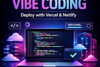 setup domain, hosting and deploy vibe code website to vercel, netlify, hostinger