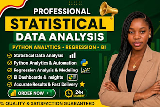 statistical data analysis, python analytics regression, python data analysis