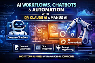 create ai workflows chatbots and automation with claude ai and manus ai