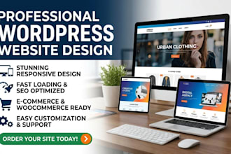 create a modern, fast and fully responsive wordpress website using elementor