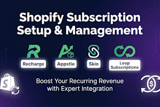 set up appstle and recharge shopify subscription box as a shopify expert
