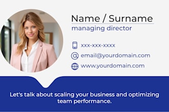 design a professional and high impact business card