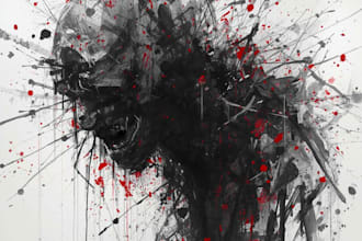 do illustration expresionism art, graffity, abstract