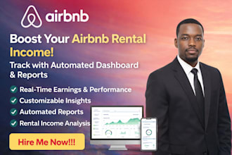 build airbnb rental income tracker with automated dashboard and reports analysis