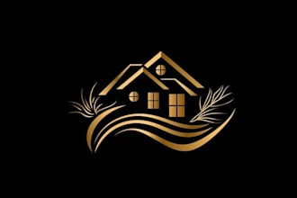 design real estate, realtor and property logo with complete branding kit