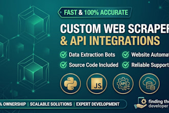 build custom web scrapers and API integrations