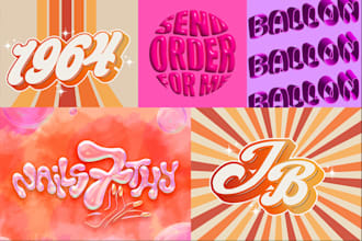 do typography and logo with special effects for your brand