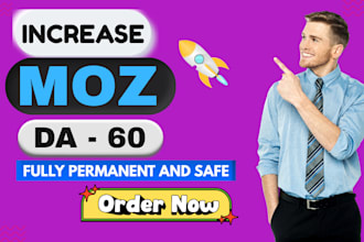 increase moz da domain authority 60 high authority backlinks