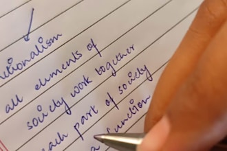 do hand written assignments and notes