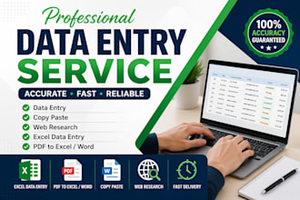 do data entry, pdf to excel, pdf to word data entry