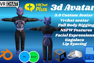 do vrchat furry avatar 3d fursona vrc avatar 3d vrchat avatar vrchat commission