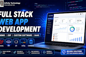 develop full stack web applications, hrms, erp, saas and custom software