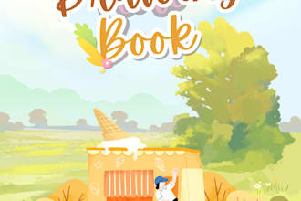 create printable kids coloring book illustrations