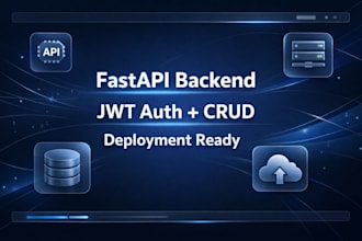 build fastapi backend with jwt authentication and database