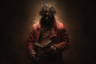 create a fantasy horror character art and horror art