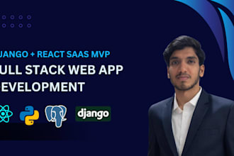 build your django web app or saas mvp with react