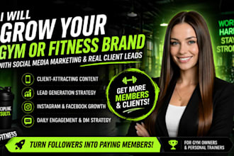 grow your gym or fitness brand with social media marketing and real client leads