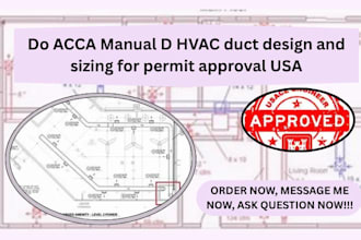 do acca manual d hvac duct design and sizing for permit approval USA