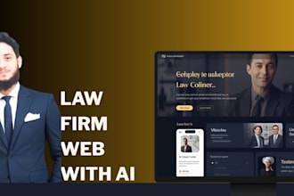 make law firms website designs and integerate ai services