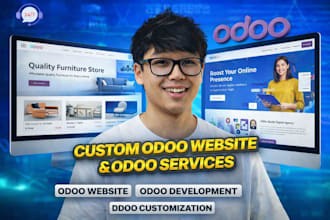 deploy, customize and develop odoo module, develop odoo website, odoo pos, erp