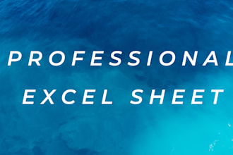 create professional excel spreadsheets for your business