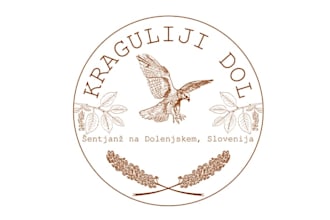 do vintage logo for an eco friendly family farm from europe