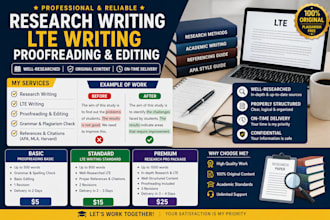 write lte, critique, content writing, and proofread content
