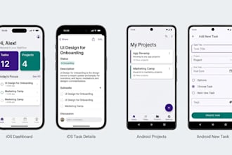 design mobile app UI UX for ios and android