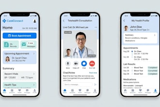 create UI UX for healthcare apps