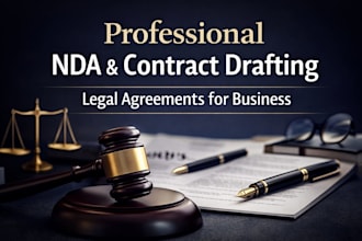 draft nda, contracts and legal agreements professionally