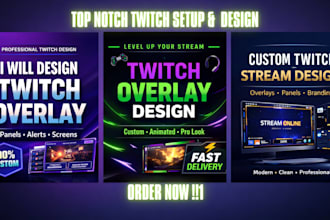 setup full twitch obs studio stream twitch emote twitch overlay twitch panel