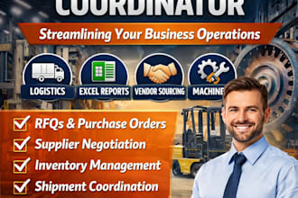 do sales purchase coordination for industrial machinery
