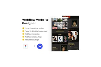 design a modern, responsive webflow website with cms, SEO