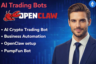 develop pump fun bot, open claw, moltbot, trading bot on evm solana