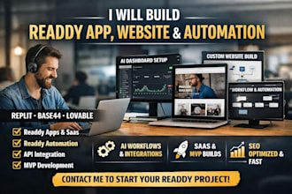 build readdy ai app website automation replit base44 lovable