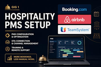 setup your hotel pms, booking, airbnb and ota listings