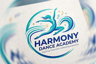 create a dance logo visual identity for your school