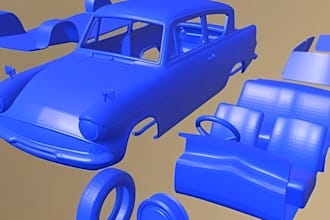 3d printable rc car model automotive cad design 3d car body vehicle model stl