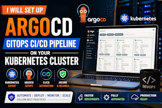 set up argocd gitops cicd pipeline on your kubernetes cluster