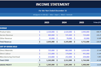 create professional and accurate financial statements