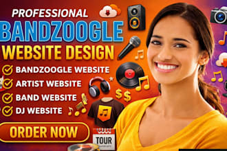 design redesign bandzoogle website band store dj artist music musician website