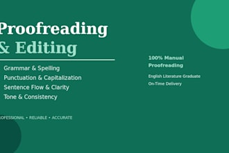 proofread and edit your document for grammar and clarity