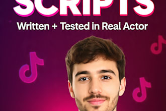 write scripts for tiktokers and brands