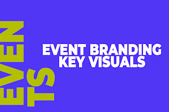 create bold event branding and key visuals for your event