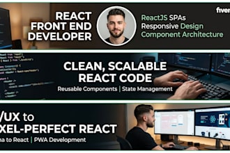 build a responsive react js frontend website or dashboard