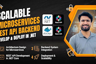 build microservices architecture and scalable backends in dot net