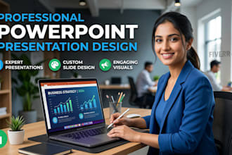 design professional powerpoint presentation with modern slides